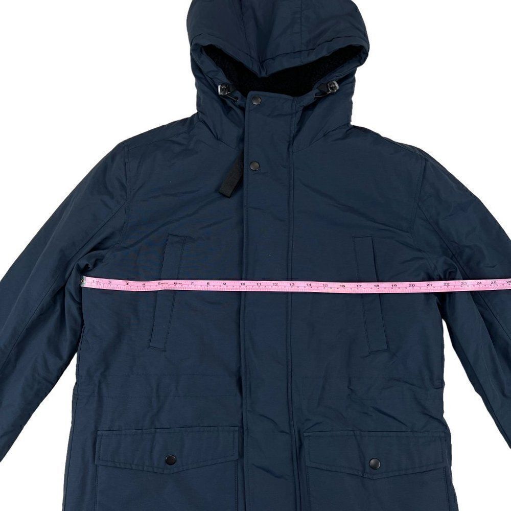 New Wesc Navy Blue Zip Winter Warm Full Unisex Parka Jacket Men M / L Women $265 - Picture 12 of 14